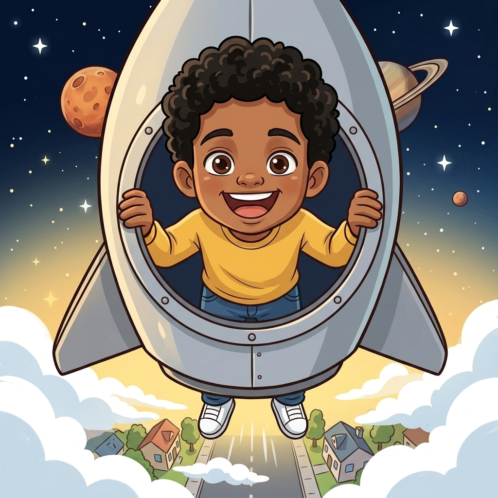 Theo's Rocket to the Stars, page 2