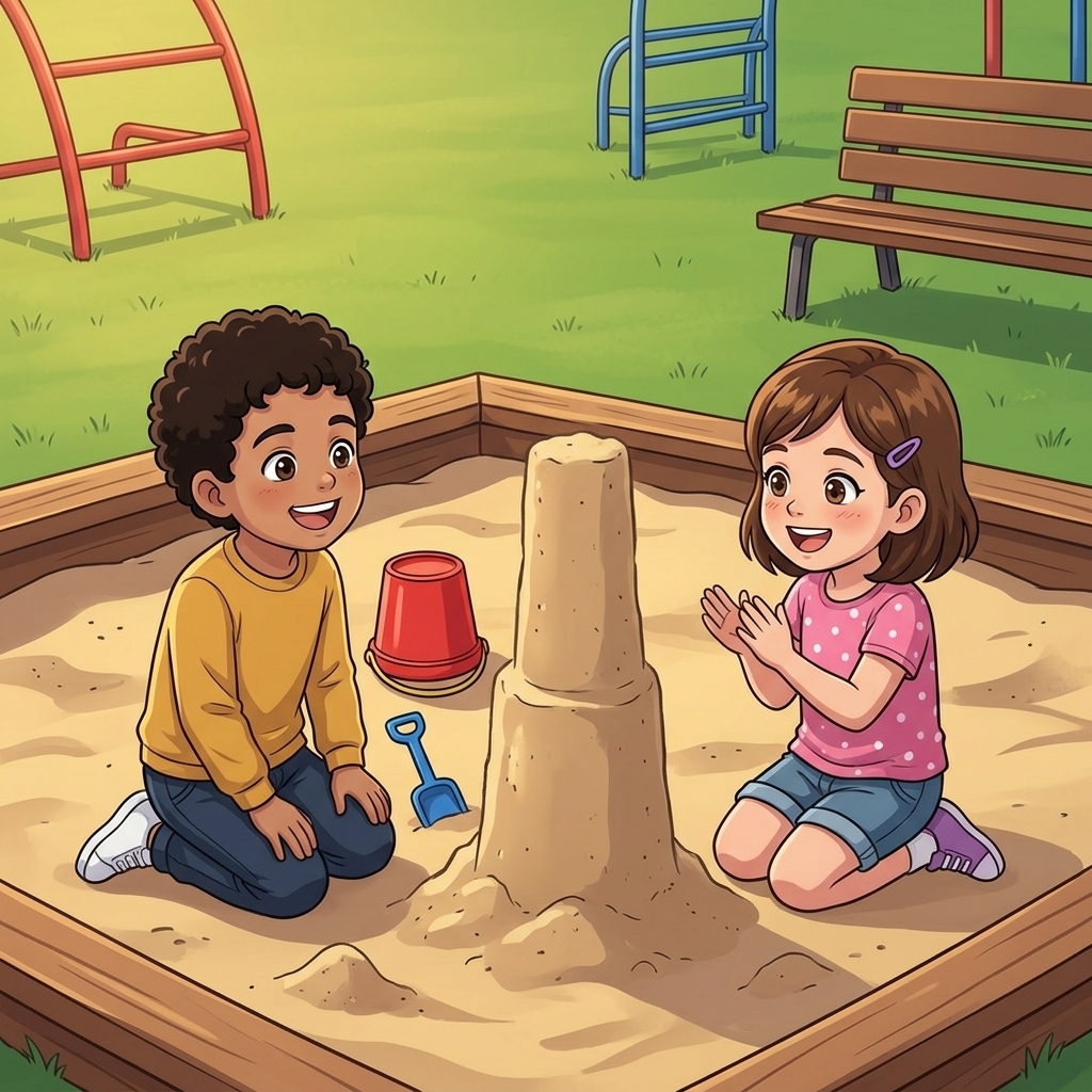 Manga sample page from Theo and the Sandbox Castle: page 4