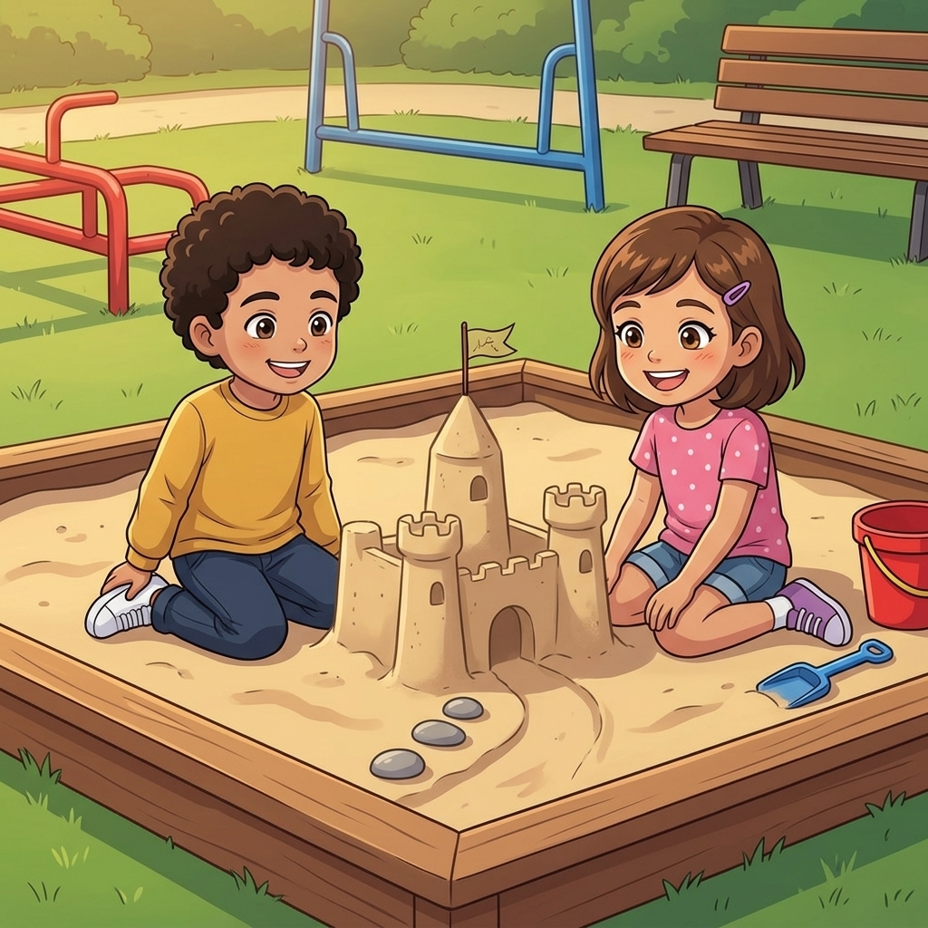 Manga sample page from Theo and the Sandbox Castle: page 6